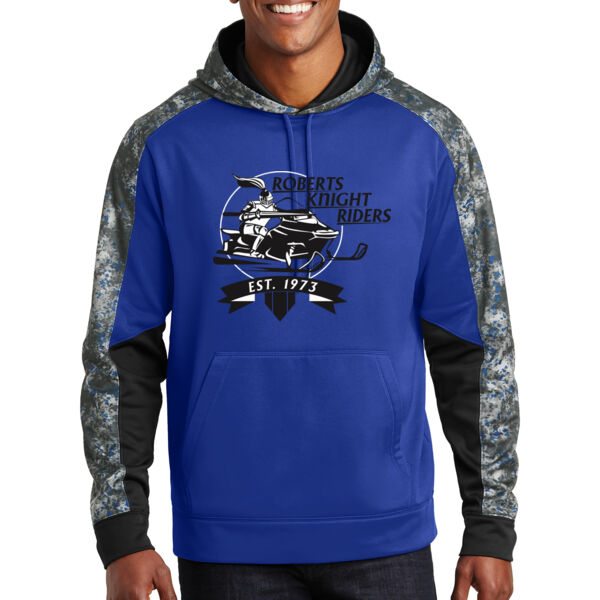 Sport-Tek® Sport-Wick® Mineral Freeze Fleece Colorblock Hoodie - Printed Logo Thumbnail